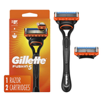 Gillette Fusion5 Men's Razor Handle W/ 2 Blade Refills