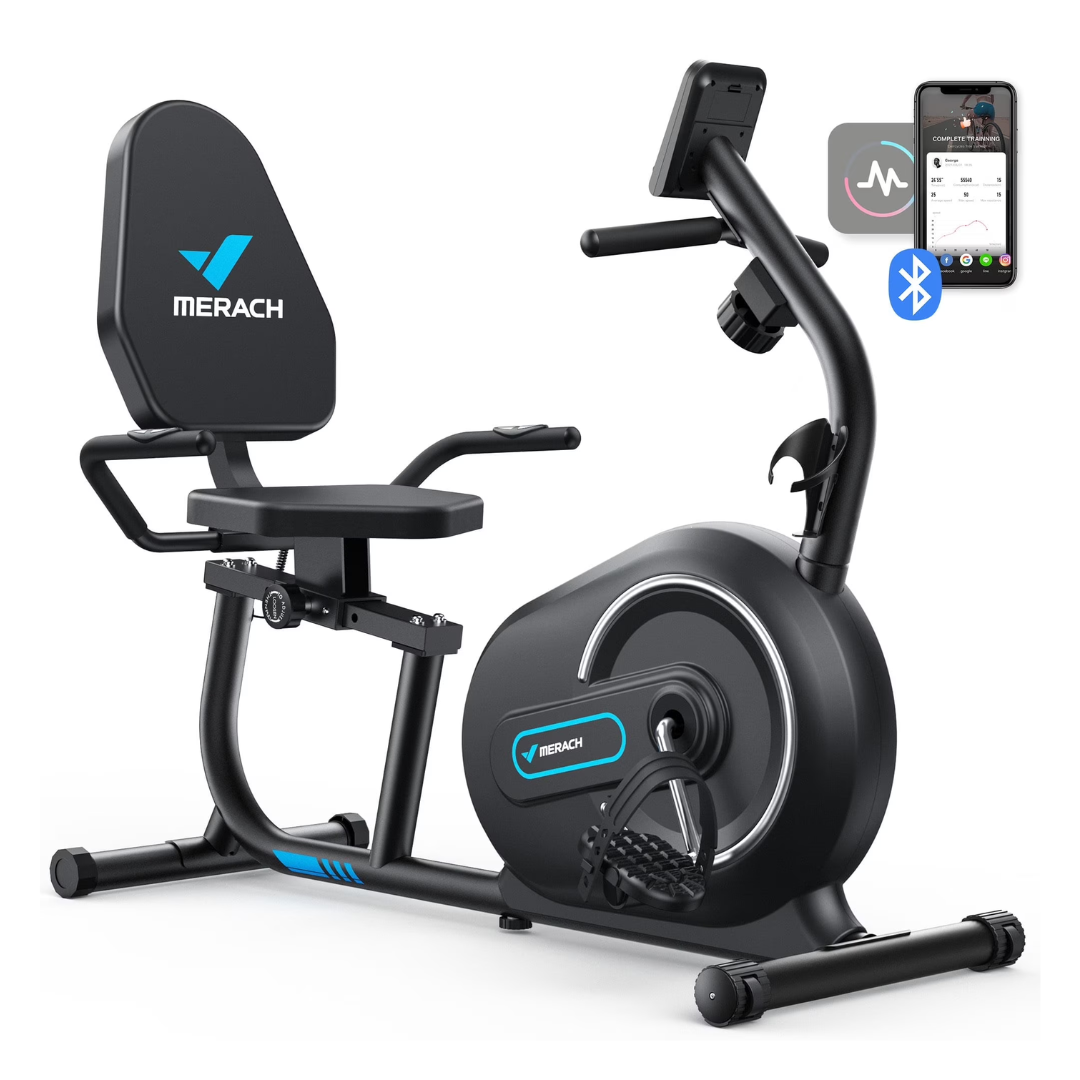 Merach Recumbent Exercise Bikes With Free APP
