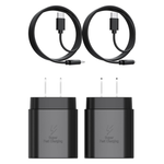 2-Pack 25W Type C Fast Charging Block With Cables