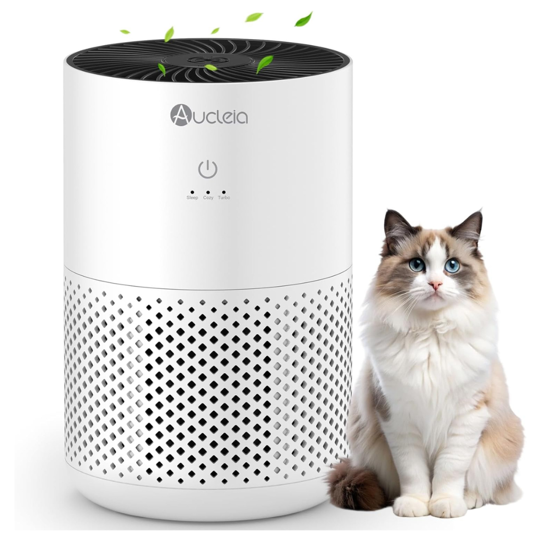 Aucleia Bedroom Air Purifier With H13 HEPA Filter And Aromatherapy (588 sq ft)