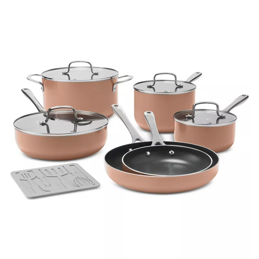The Cellar Aluminum Nonstick 11-Piece Cookware Set