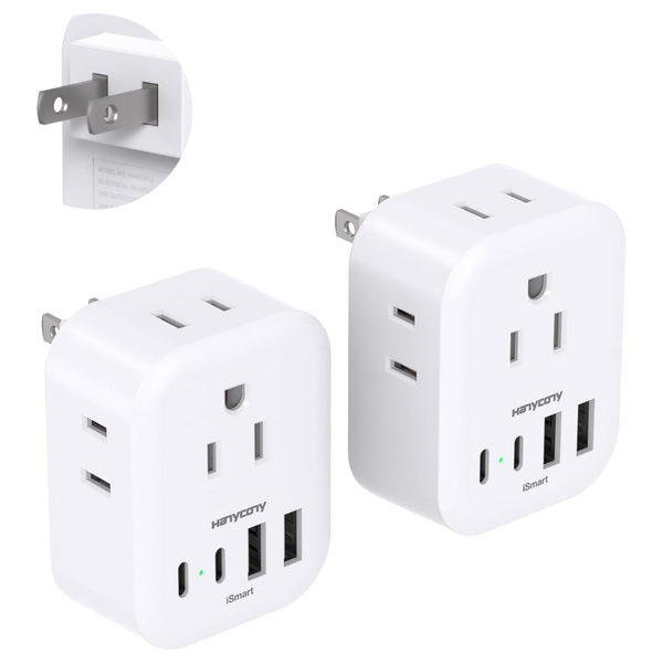 2-Pack US To Japan Travel Plug Adapter (Various)