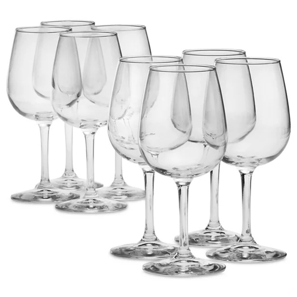 Set Of 8 Arch Studio Stemmed Wine Glasses