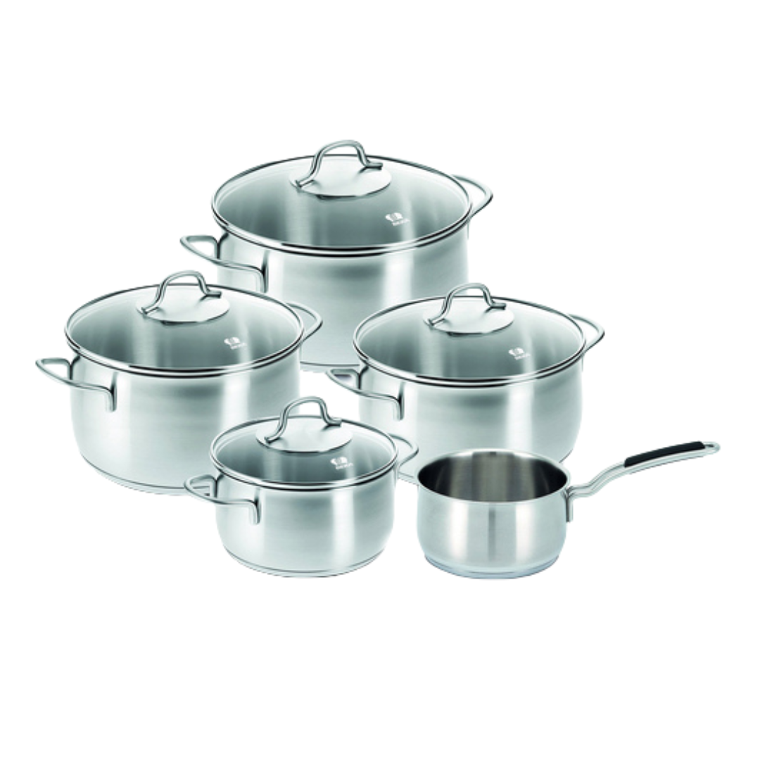 9-Piece Beka Royal 5 Stainless Steel Cookware Set