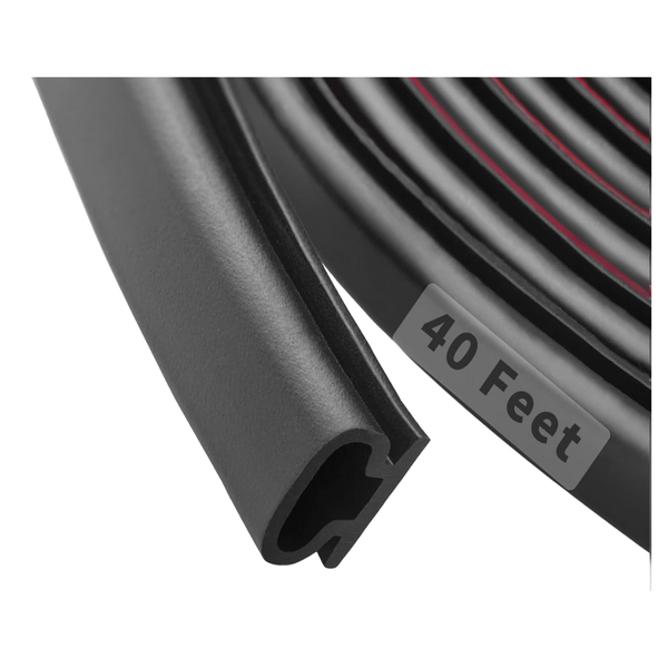40-Ft D-Shape Rubber Weather Stripping