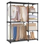 SONGMICS Portable Closet Organizer Rack (44.1" x 16.9" x 65")