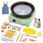 6" Mini Pottery Wheel Kit With 18-Piece Sculpting Tools