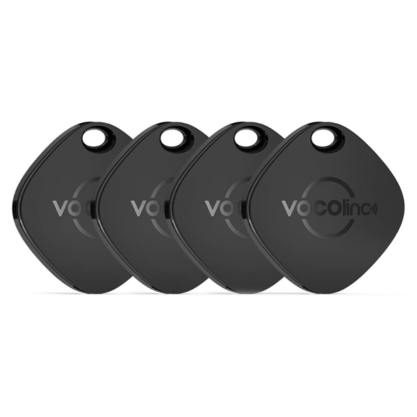 4-Pack VOCOlinc [Apple MFi Certified] Air Tags (iOS Only)