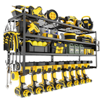 4 Layers Large Power Tool Organizer Wall Mount (7.87"D x32.65"Wx17.72"H)