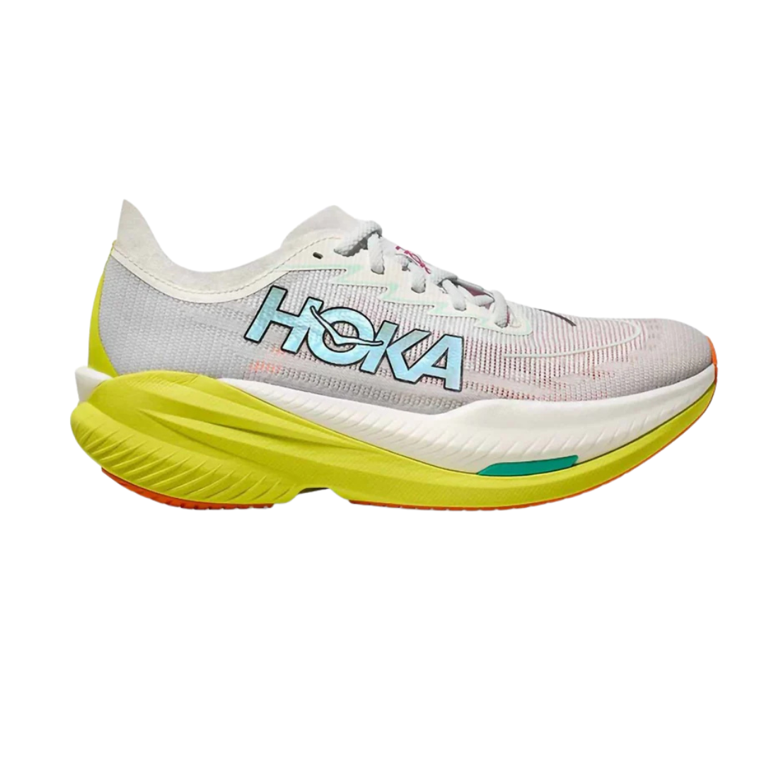 HOKA Men's Mach X 2 Performance Running Shoes (Frost/Citrus)