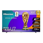 100" Hisense Class U7 4K Ultra HDR Smart Mini-LED ULED Google TV