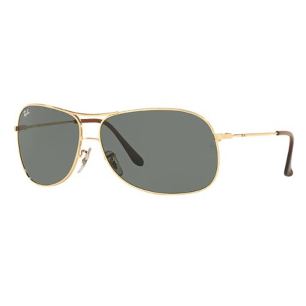 Ray-Ban Man's Arista Gold Frame G-15 64MM Sunglasses