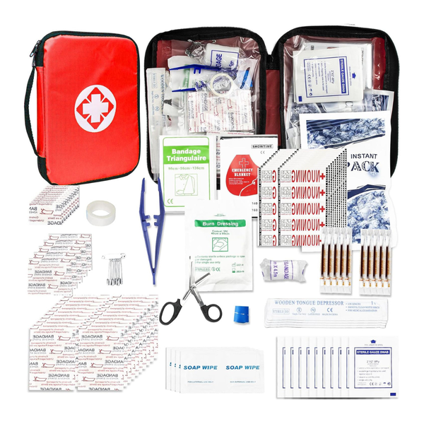 300-Piece First Aid Travel Kit - Portable Emergency Survival Set