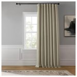 120"L x 100"W 1 Panel Half Price Drapes Extra Wide Faux Curtains