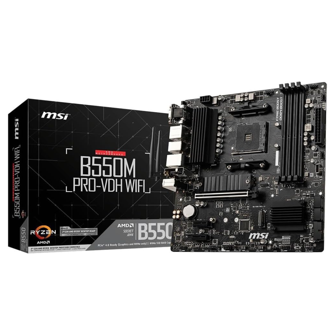 MSI B550M PRO-VDH WiFi ProSeries AMD Motherboard