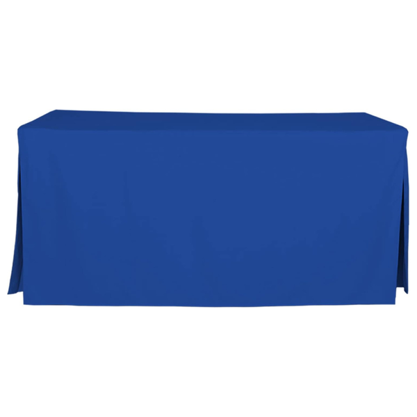 72"L x 30"W Polyester Solid Fitted Rectangular Table Cover
