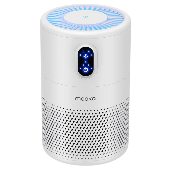 Mooka Up To 1076ft H13 True Hepa Air Purifier With Night Light