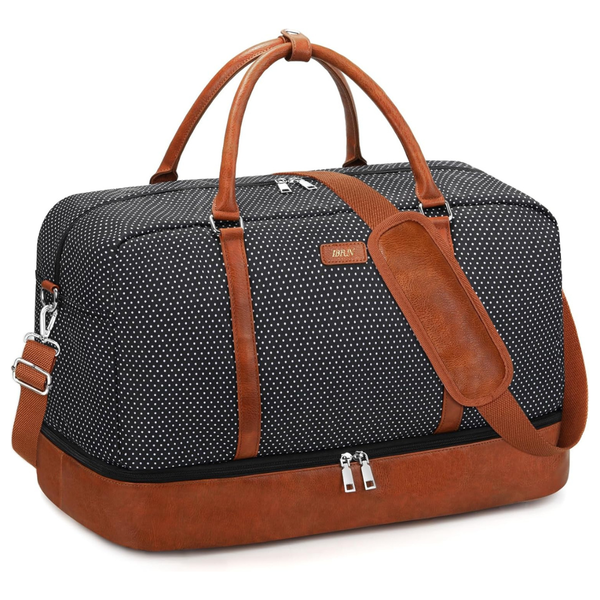 21" Weekender Travel Duffle Bag With Shoe Compartment