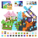 154-Piece Build Mine Magnet World Stacking Cube Toys
