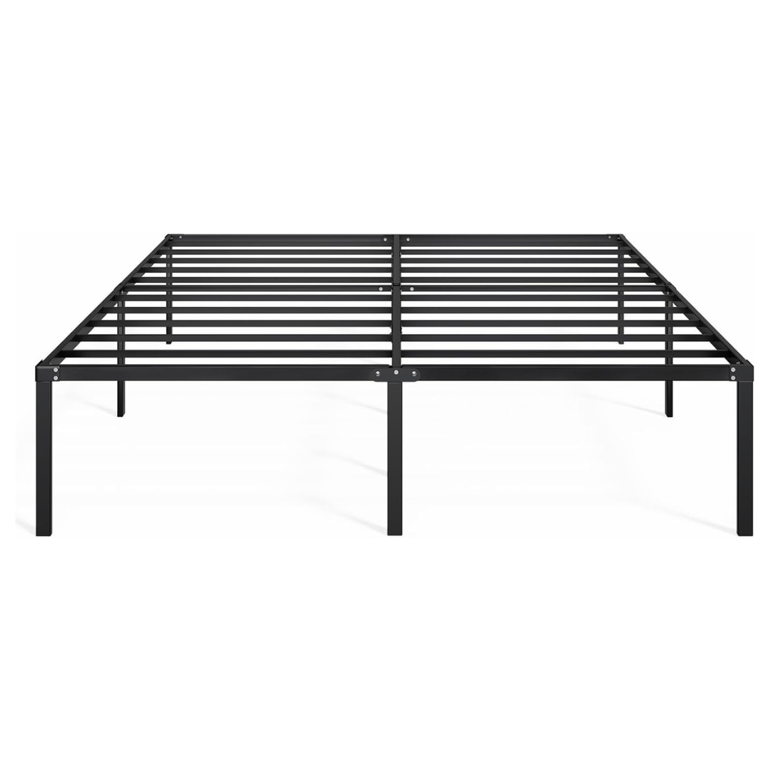 18" Heavy Duty King Size Bed Frame With Strong Bearing