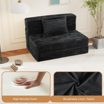 4 in1 Folding Single Sofa with Pillow, Fold Out Couch