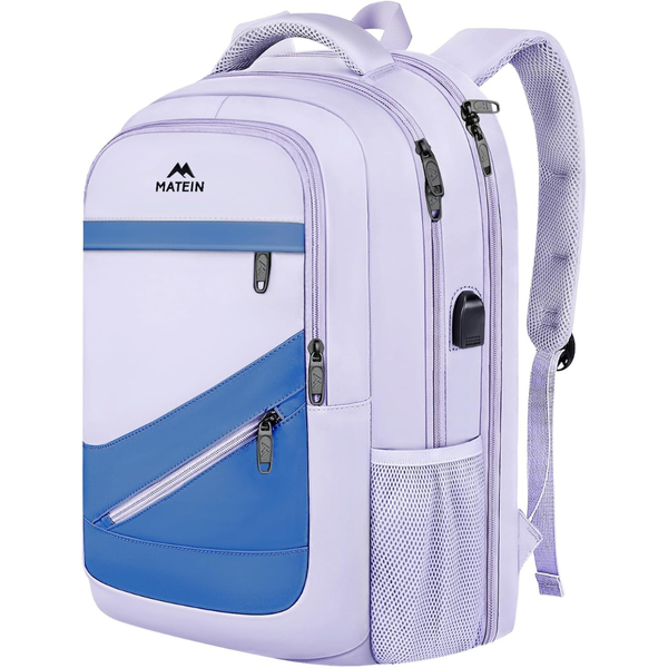 MATEIN 17" TSA Approved Laptop Backpack with Trolley Sleeve