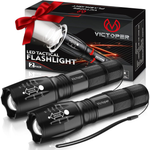 2-Pack LED Bright Tactical Flashlight