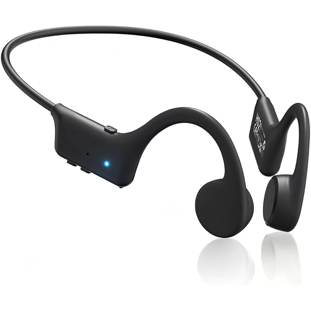 Bone Conduction Bluetooth Open Ear Headphones with Mic