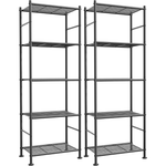 2-Pack 5-Tier Standing Metal Shelf Organizer