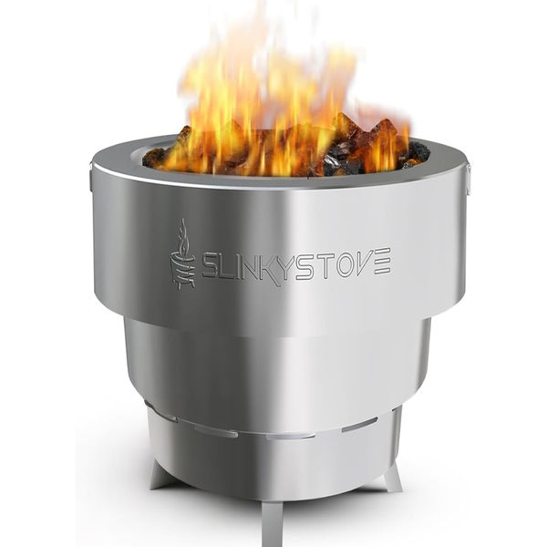 7" Slinky Stove Portable Stainless Steel Smokeless Fire Pit