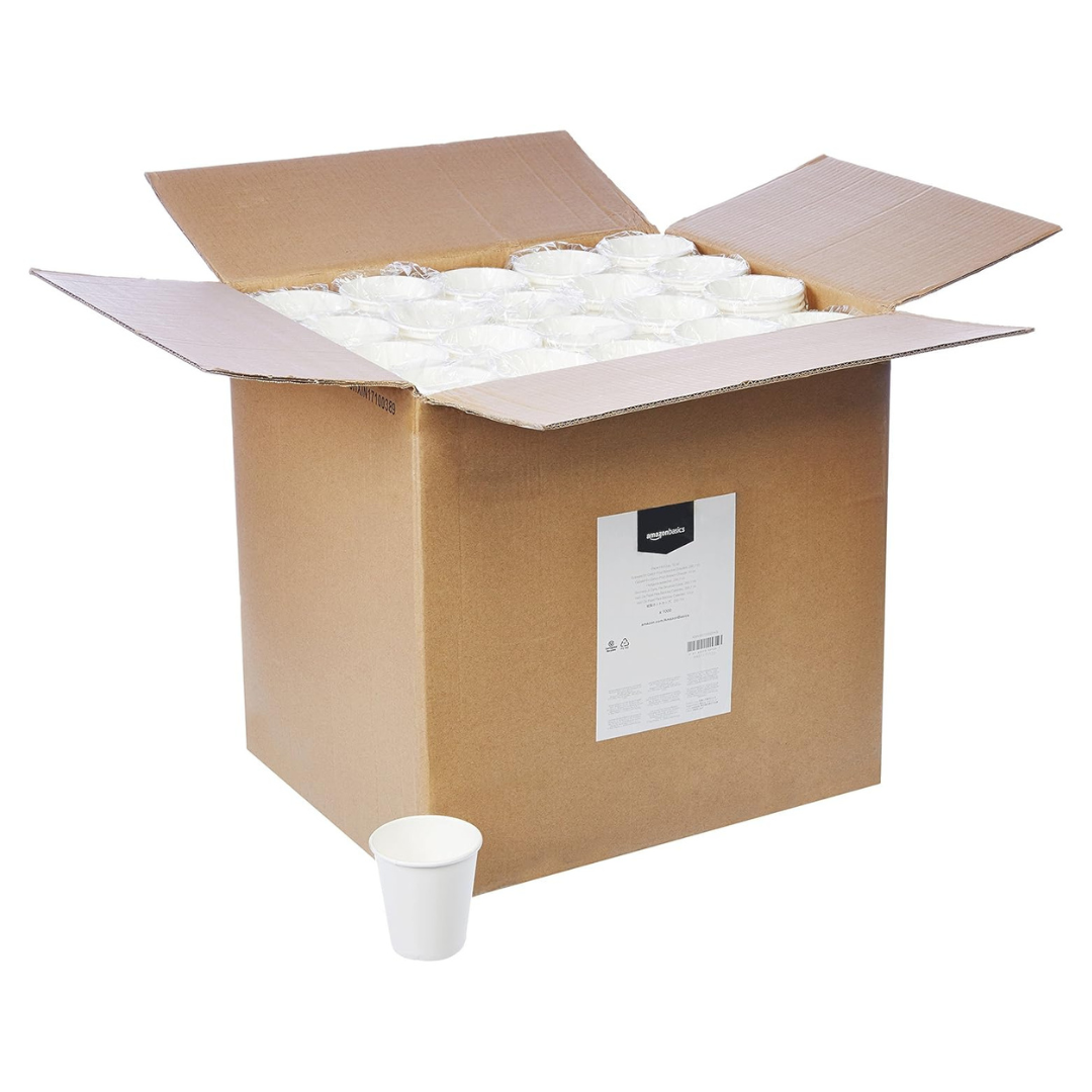 Amazon Basics Disposable Coffee Cups, 10 Ounces (1,000 Count)