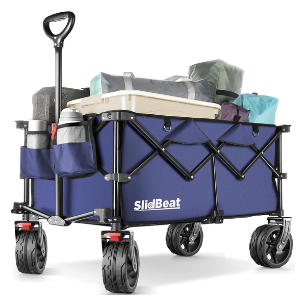 220L Portable All-Terrain Collapsible Wagon With Big Wheels