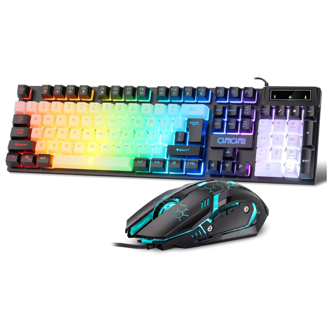Wired LED Gaming Keyboard And Mouse Combo