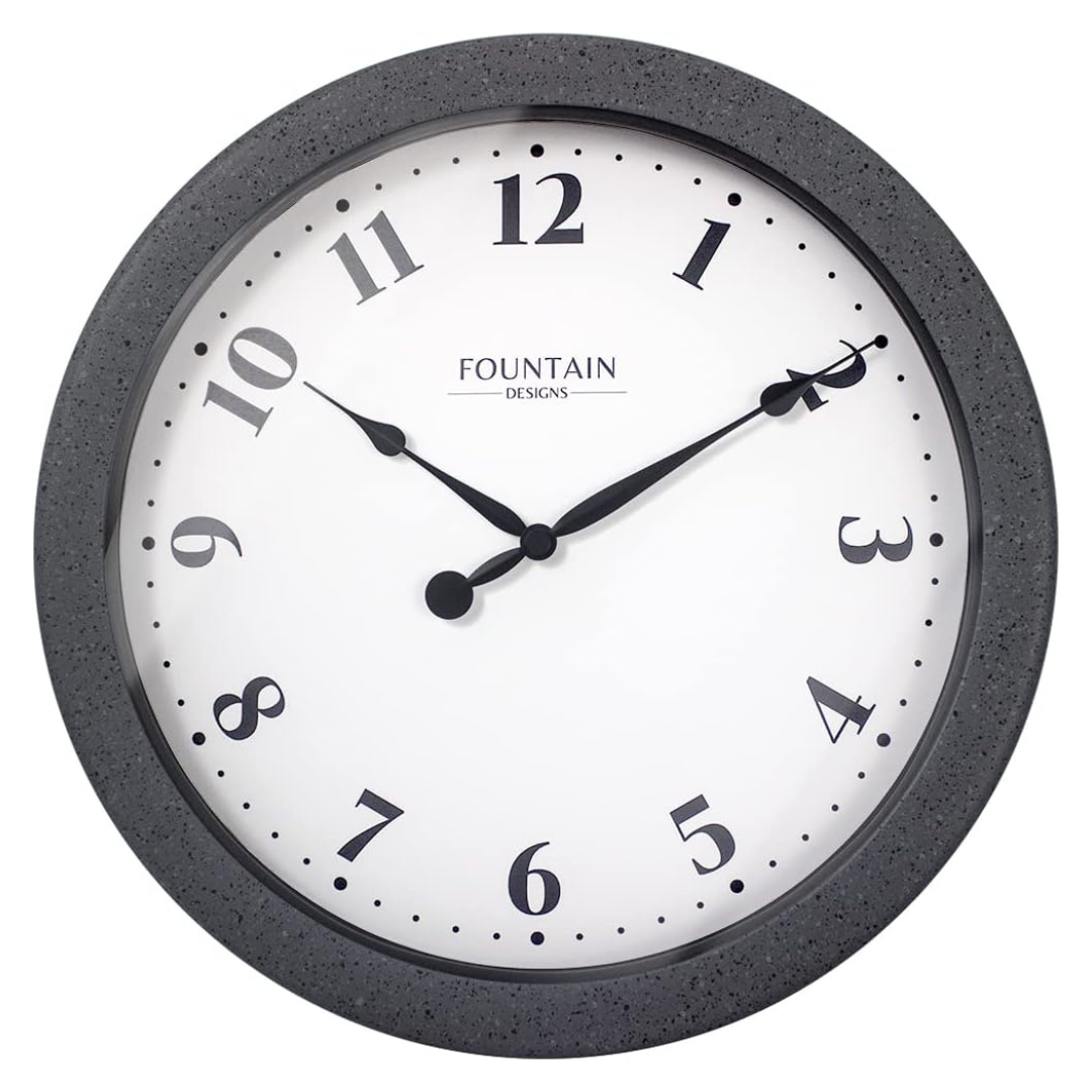 Fountain Designs Nordic 10.4" Small Analog Modern Clock