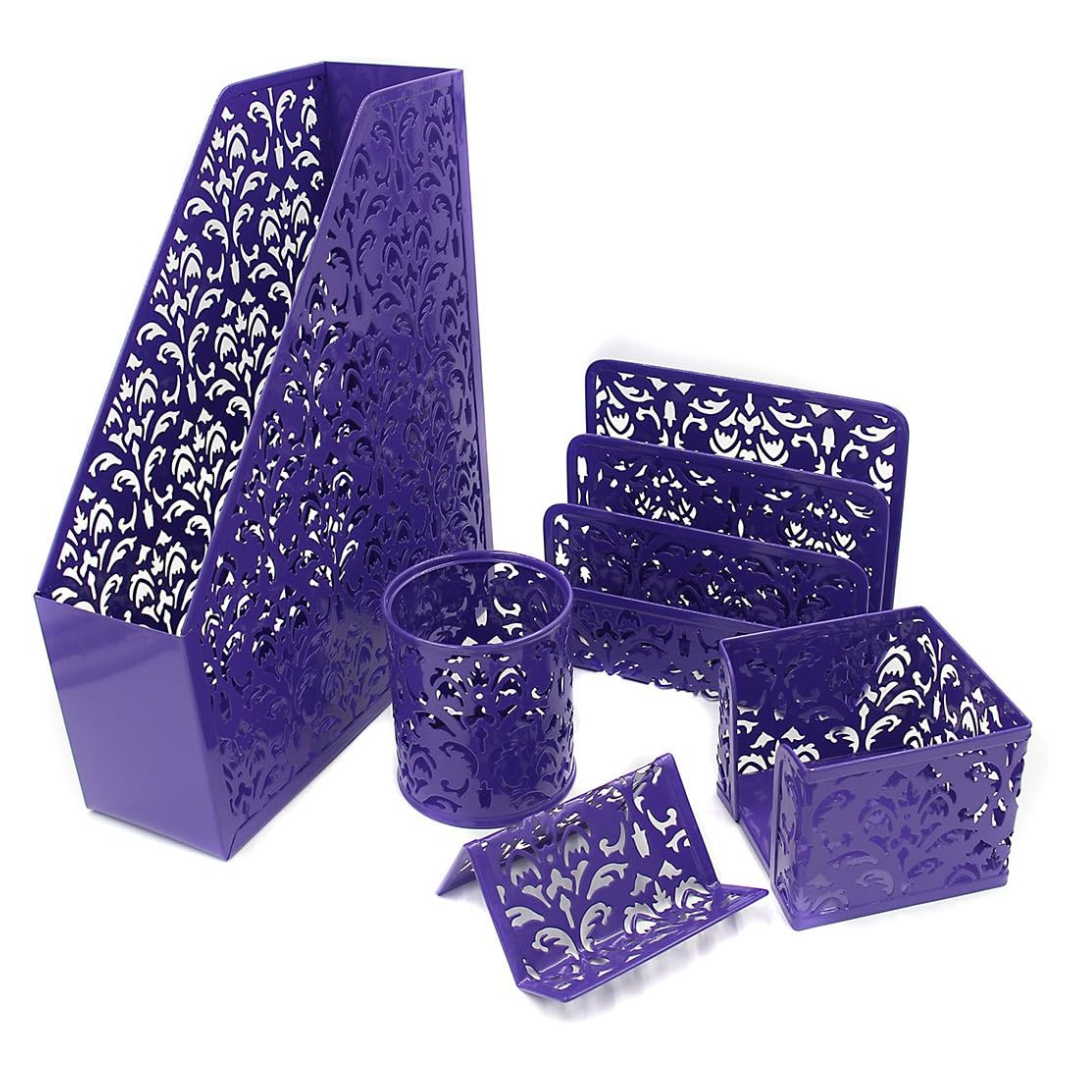 5-Count EasyPAG Unique Designs Modern Desk Organizer Set