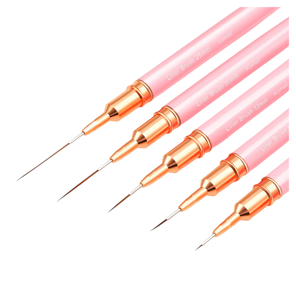 5-Piece UV Gel Polish Painting Art Design Pen