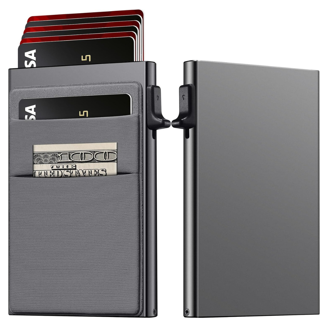 Men's Minimalist RFID Blocking Wallet W/Smart Pop-Up (4 Colors)