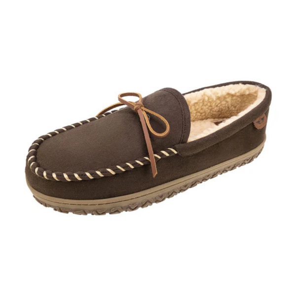 Rugged Microsuede Boater Moccasin Slippers (Various)