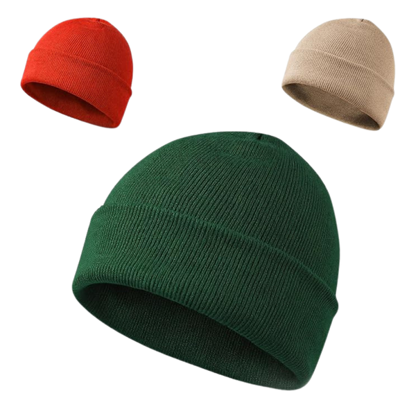 3-Pack Men's Beanie Hats (7 Colors)