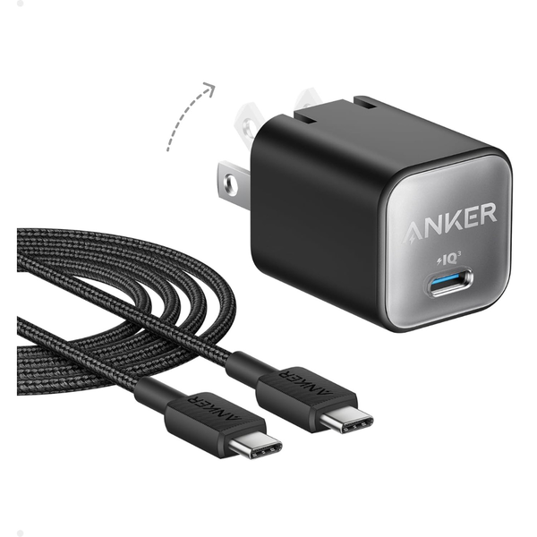 Anker 30W USB C GaN PIQ 3.0 Foldable PPS Fast Charger