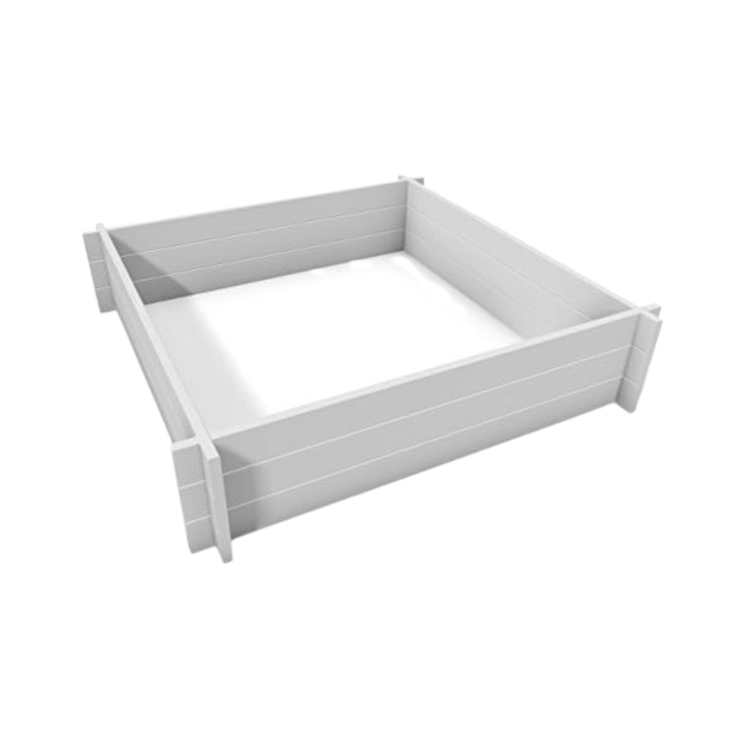 Vita Hudson 4 x 4ft Screwless Vinyl Raised Garden Bed