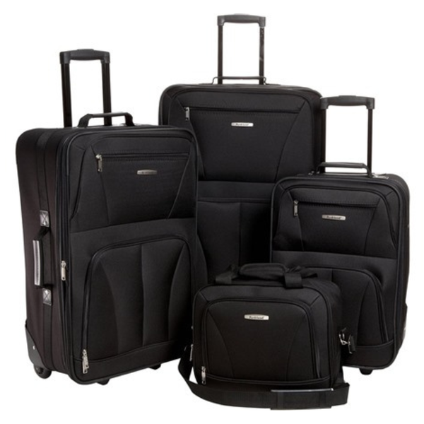 4-Piece Rockland Journey Softside Luggage Set (14"/19"/24"/28")