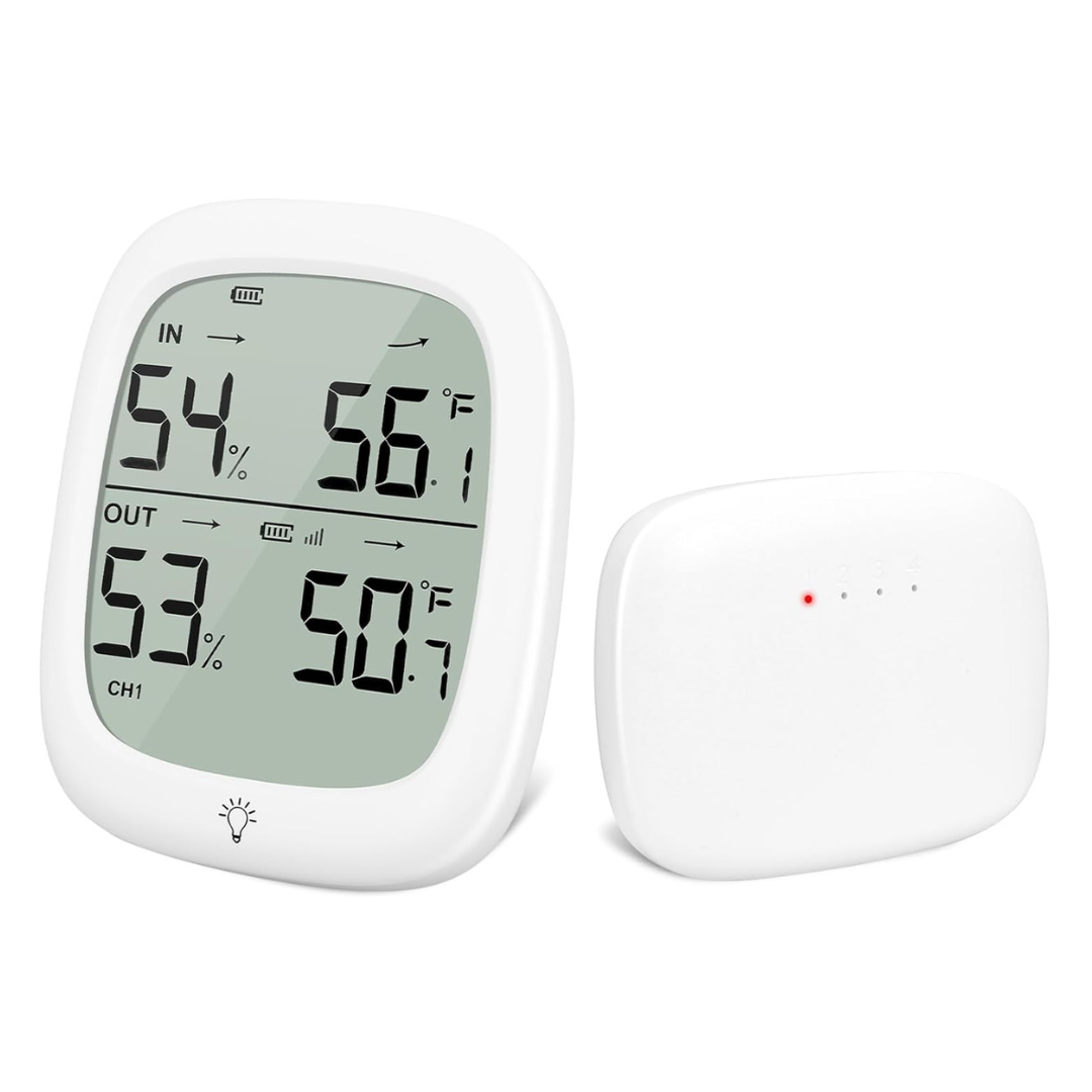 Indoor Outdoor Wireless Digital Humidity Thermometer