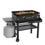 28" Blackstone 2-Burner Griddle With Front Shelf & Soft Cover