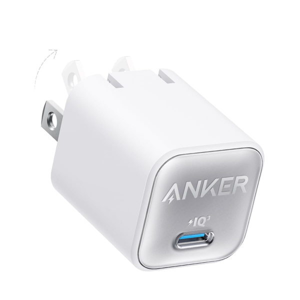 30W Anker Nano 3 511 PIQ 3.0 Foldable USB-C GaN Wall Charger (2 Colors)