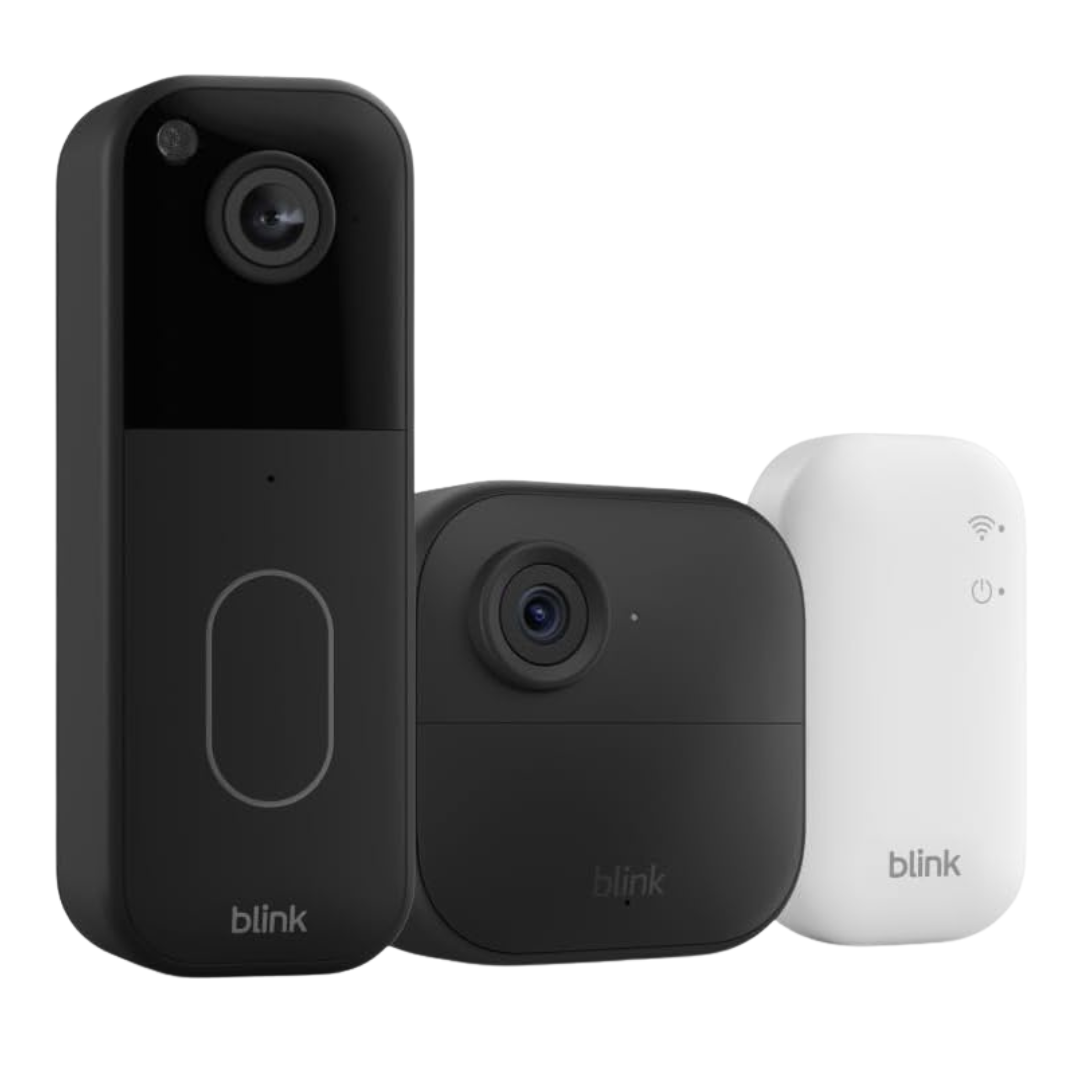 Blink Video Doorbell + Outdoor 4 Wireless Smart Security Camera W/ Sync Module