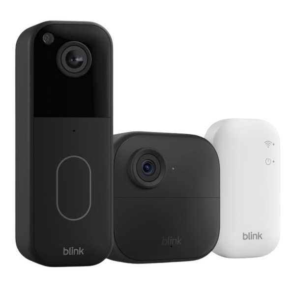 Blink Video Doorbell + Outdoor 4 Wireless Smart Security Camera W/ Sync Module
