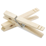 100-Count Whitmor Wood Natural Clothespins