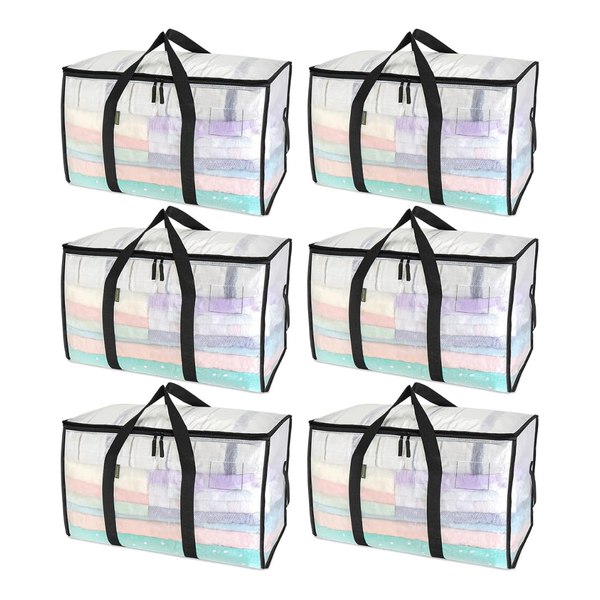 6-Pack Baleine Heavy-Duty Oversized Moving Bags W/ Reinforced Handles