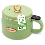 1.6 QT NutriChef Electric Rice Cooker And Lunch Maker (Green)